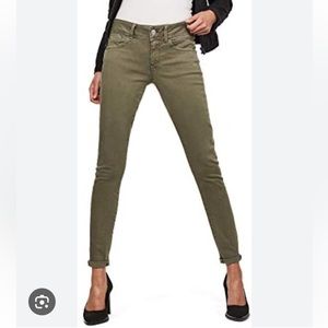 Genetic Denim Daphne Skinny Crop Olive Jeans